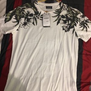 ZARA SKULL T SHIRT